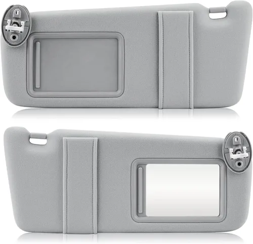 Vista 9 de Visera solar con luz para Toyota Venza 2009-2016 con techo corredizo, reemplazo de visera solar beige del lado izquierdo del conductor 74320-0T021-A1