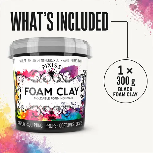 Vista 6 de Arcilla de espuma para modelar de espuma seca al aire – Arcilla suave para cosplay para añadir slime, arcilla de moldeo para esculpir con espuma