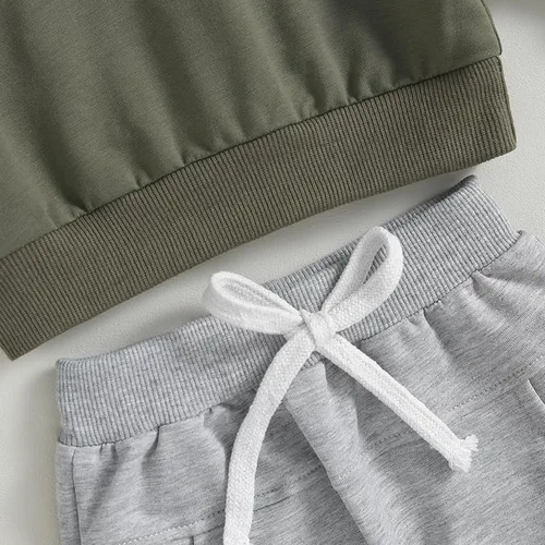 Vista 6 de Conjunto de sudadera de manga larga para bebé, ropa de otoño e invierno
