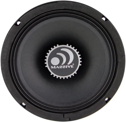 Vista 2 de Massive Audio M8S - Altavoz de rango medio de montaje poco profundo de 8 pulgadas, 300 W máximo, 4 ohmios, diseño delgado, audio profesional de alta