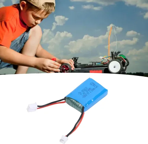 Vista 5 de Drfeify Batería de coche RC 350mAh, batería de Li con conector para 244016 RC coche de control remoto modelo de juguete