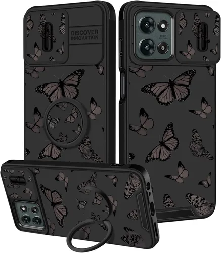 Vista 52 de Funermei Funda para Moto G Stylus 5G 2022, funda para teléfono con diseño de calavera de esqueleto para mujeres y niñas, diseño gótico, Como