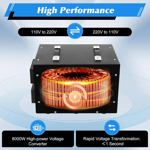 Vista 15 de Convertidor de voltaje de 8000 W/10000 W, transformador elevador/abajo, 110 V/220 V, convertidor de potencia, regulador de voltaje automático