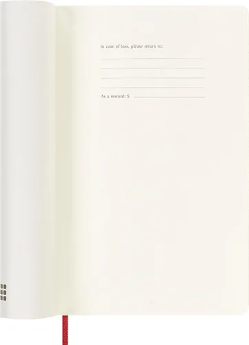 Vista 2 de Moleskine 2024 Precious and Ethical Weekly Planner Box, 12M, Large, Boa Red, Soft Cover (5 x 8.25)