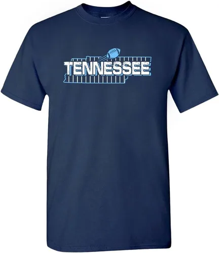 Vista 27 de Xtreme Apparrel Camiseta para hombre Team Field Map para aficionados al fútbol Dallas - Camisa azul marino