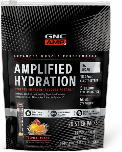 Vista 13 de GNC AMP Amplified Hydration, Acai Blueberry Granada, 20