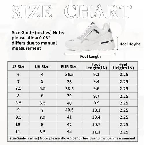 Vista 6 de Vepose Zapatillas de moda para mujer, zapatillas de cuña con soporte de arco para mujer