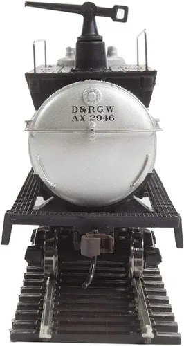 Vista 4 de Walthers Trainline HO Scale Model - Coche de extinción de incendios listo para funcionar Denver y Rio Grande Western #Ax 2946 (plata, negro)