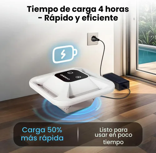 Vista 4 de Chasing Hydro 4 - Aspiradora de piscina para piscinas enterradas, robot de piscina con batería de 210 minutos para limpieza de pisos, paredes