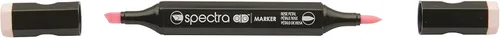 Vista 18 de AD Marker Chartpak Spectra, Tri-Nib y cepillo de doble punta, rojo ladrillo, 1 cada uno (S033AD)