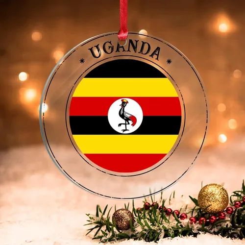 Vista 13 de Bandera de Argelia, adorno para árbol de Navidad, bandera nacional, Argelia, suministros colgantes de Navidad, suministros de fiesta de Navidad