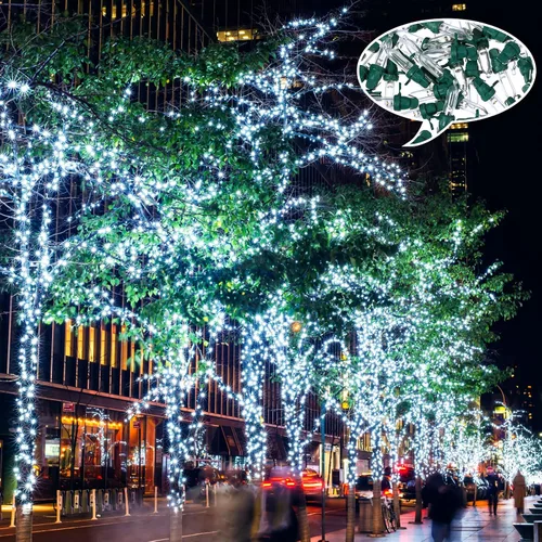 Vista 7 de Remagr 60 bombillas LED de repuesto para Navidad, mini gran angular, luz de árbol de Navidad, cadena de luz para exteriores, repuesto