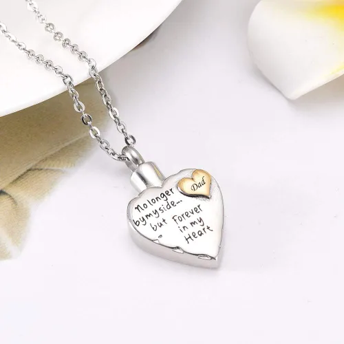 Vista 3 de misyou Collar conmemorativo de ala de ángel para mascota, no más mi lado siempre en mi corazón, joyería colgante de cremación y 12 piezas de piedras
