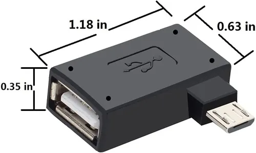 Vista 4 de Paquete de 3 adaptadores de cable OTG para Fire TV Stick 4K Max/Cube/Lite, adaptador micro USB a USB OTG compatible con teléfonos inteligentes