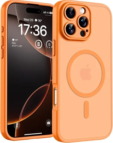 Vista 182 de TOCOL Funda para iPhone 11, compatible con Magsafe, protección completa de cámara, imanes integrados, protección contra caídas, funda translúcida