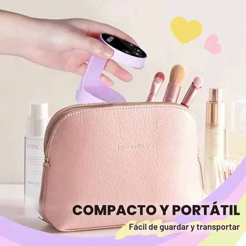 Vista 6 de MEKK Mini lámpara de uñas de curación flash, pequeña luz UV para uñas de Púrpura