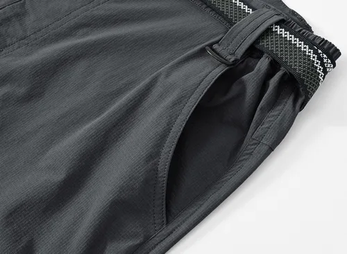Vista 4 de TBMPOY Pantalones de senderismo y montaña, ligeros, impermeables, con cinturón, secado rápido, para hombres