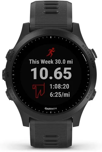 Vista 2 de Garmin Forerunner 945, Reloj inteligente GPS de calidad prémium para correr/triatlón con música, negro - 010-02063-00