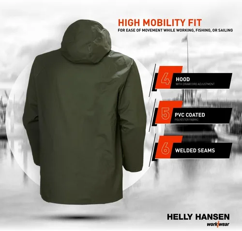 Vista 5 de Chamarra de lluvia Helly Hansen, para hombre