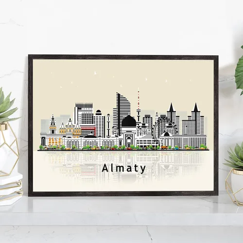 Vista 38 de Pera Print ADANA - Póster de Adana Turquía, ilustración de horizonte urbano de ciudad, póster moderno de pavo, impresión de paisaje urbano y punto