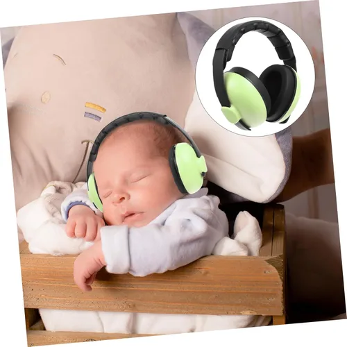 Vista 2 de Protección auditiva Auriculares con cancelación de ruido Protector de cancelación de ruido Dispositivo de respiro de boca Verde