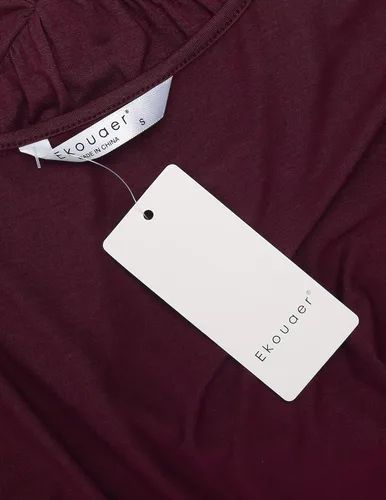 Vista 4 de Ekouaer - Camisón sin mangas para mujer con cuello en V
