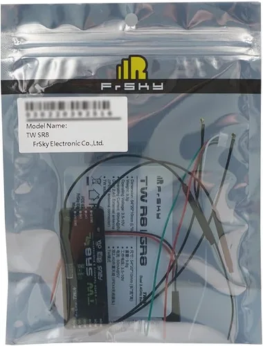 Vista 4 de FrSky TW GR8 Receptor dual de 2.4 GHz con sensor Vario 8 salidas PWM Redundante SBUS Telemetría RC Glider Compatible con FBUS/S.Port OTA actualizable