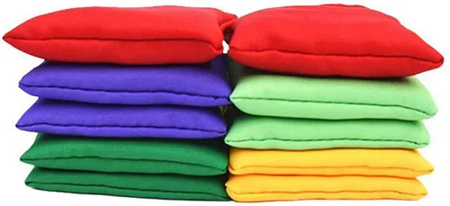 Vista 8 de Paquete de 12 bolsas de frijoles de nailon de 2 pulgadas/2.0 in, para niños, familia y adultos, juegos de patio al aire libre, lanzamiento de bolsas