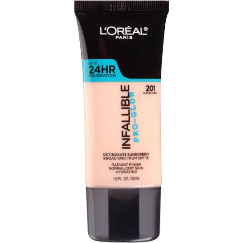 Vista 12 de L'Oreal Paris Base de maquillaje Infallible Pro-Glow hasta 24 horas, Creme Cafe, 1 onza líquida.