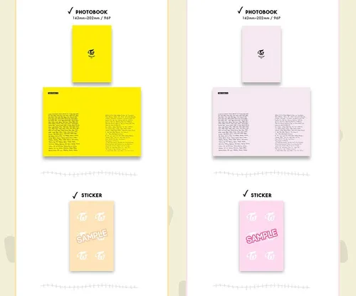 Vista 3 de JYP Entertainment Dos veces - TWICECoaster Lane 2 álbum especial CDLibro de fotos 96p calcomanía1 tarjeta de fotos libro de letras 1Knock Knock