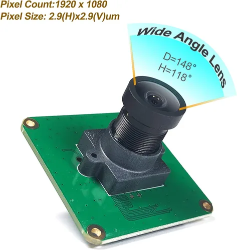 Vista 4 de Módulo de cámara industrial Raspberry Pi STARVIS IMX462 Color CMOS Sensor 2MP Pixel para toda Raspberry Pi, soporte Bullseye libcamera y Raspbian