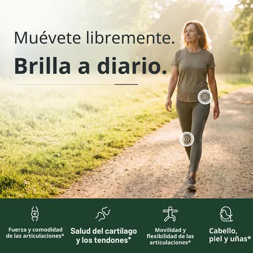 Vista 3 de Suplemento de condroitina de colágeno y sulfato de glucosamina con boswellia, MSM, bromelina, quercetina y metionina. Apoyo articular