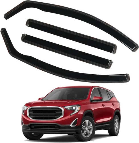 Vista 12 de Protector de lluvia apto para GMC Terrain 2010-2017, deflector de visera de ventana lateral de montaje exterior, protector de sombra de ventilación