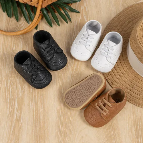 Vista 2 de Miamooi Mocasines clásicos de piel sintética para bebés, niños y niñas, zapatos de vestir de boda para niños pequeños, zapatos formales planos