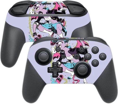 Vista 24 de MightySkins Skin compatible con Nintendo Switch Pro Controller - Alien Battle Funda protectora de vinilo duradera y única Fácil de aplicar