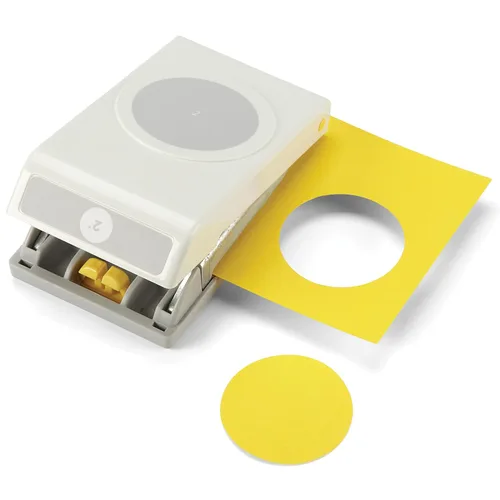 Vista 9 de EK Tools Perforadora metálica de papel de 2 pulgadas, multicolor, crea círculos precisos para tarjetas hechas a mano, álbumes de recortes, etiquetas