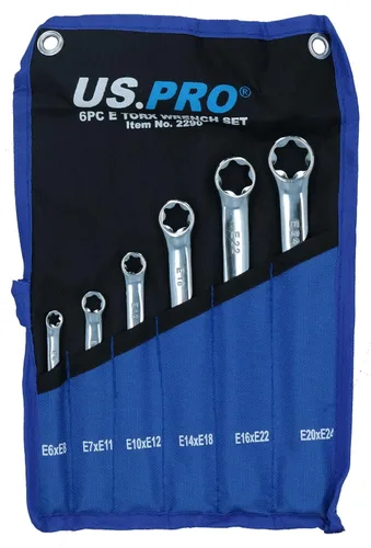 Vista 7 de AB Tools E6 x E8 Short Torx E llave inglesa hembra Star Caja de doble extremo