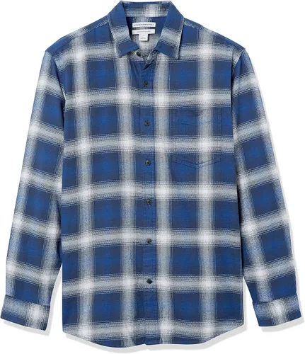 Vista 6 de Tienda Essentials - Camisa de franela de manga larga para hombre (disponible en tallas grandes y altas)