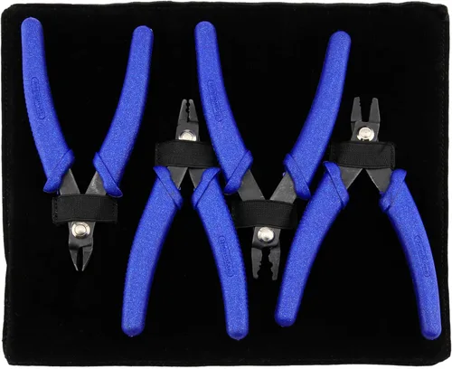 Vista 8 de Herramienta de Crimpado Beadalon Estándar - Compatible con Cuentas de Engaste #1-3, Tubos de Engaste #2-3, Azul Oscuro, 13.3 cm / 5.25 in