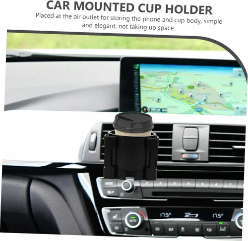 Vista 2 de Portavasos portátil para automóvil, portador de agua, para asiento de taza de agua, portavasos para bebidas, tazas de café automotrices, portavasos