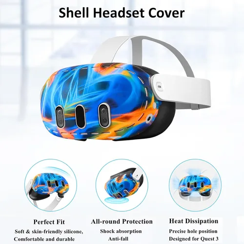 Vista 5 de Compatible with Oculus Quest 2 Accessories+Compatible with Oculus Quest 3 Accessories