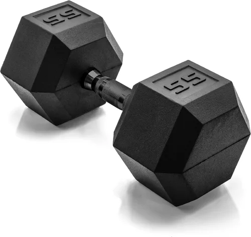 Vista 8 de CAP Barbell Peso de la mancuerna hexagonal recubierta, individual, 10-120 libras, múltiples opciones
