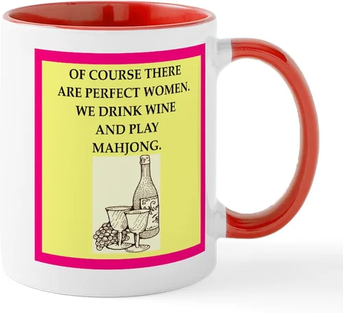 Vista 18 de CafePress Mahjong Mugs - Taza de café de cerámica de 11 oz (11.0 fl oz)