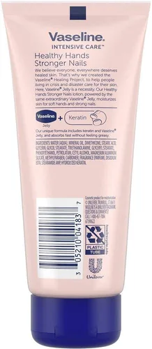 Vista 2 de Vaseline Crema de manos de cuidado intensivo para manos saludables y uñas más fuertes, 3.4 onzas, paquete de 2