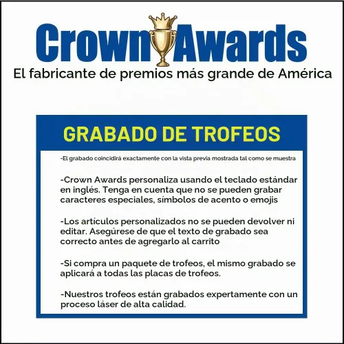 Vista 2 de Crown Awards Trofeos de copa de oro con grabado personalizado, trofeo de logro de copa de remolino dorado personalizado de 6.75 pulgadas en base