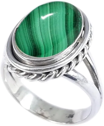 Vista 9 de Anillo fino de plata esterlina 925 para mujer, hecho a mano, joyería de piedras preciosas, anillo de moda (1379)