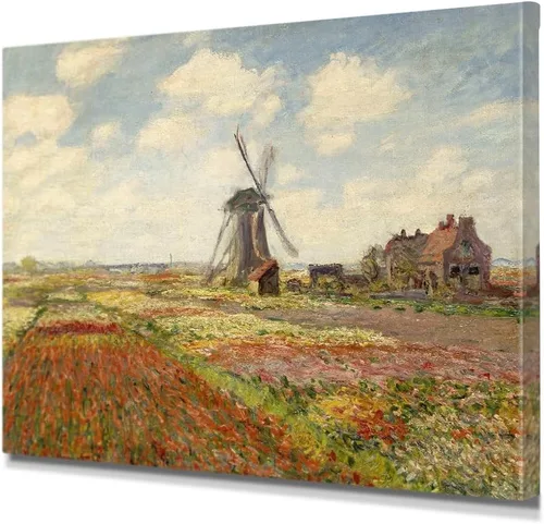 Vista 62 de IPIC - Reproducción artística de los lirios de agua de Claude Monet 1906, impresiones giclée coinciden con el marco dorado clásico, arte de pared