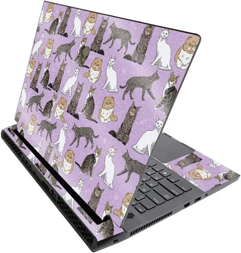 Vista 571 de MightySkins - Skin brillante con purpurina para Alienware M17 R3 (2020) y M17 R4 (2021) - Diversión de los años 90 Acabado duradero con purpurina