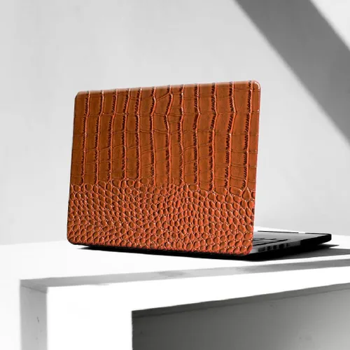 Vista 21 de Compatible con Funda para MacBook Air de 13 Pulgadas con Diseño de Cocodrilo 2021 2020 2019 2018 M1 A2337 A2179 A1932, Texturizada Elegante Lujosa