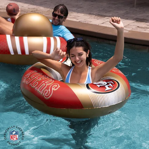 Vista 5 de BigMouth - Flotadores inflables para piscina de 36 pulgadas, con licencia oficial de la NFL, tubo interior para adultos y adolescentes